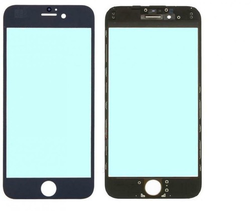 Vetro per iphone plus nero - 6s,